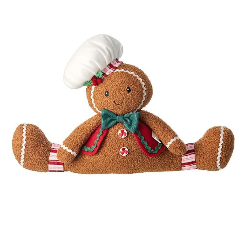 20.9inL Fabric Gingerbread Boy Doop Stop | At Home