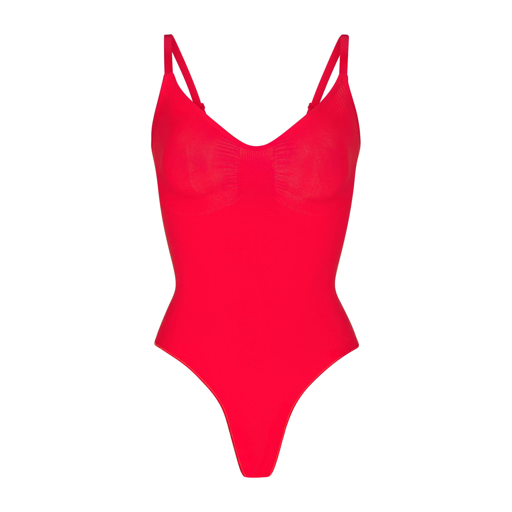 SEAMLESS SCULPT THONG BODYSUIT | RUBY | SKIMS (US)