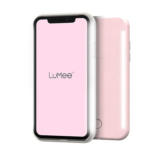 LuMee Duo - iPhone 11 - Dual Light Up Selfie Case - Front & Rear Illumination - Millennial Pink | Amazon (US)