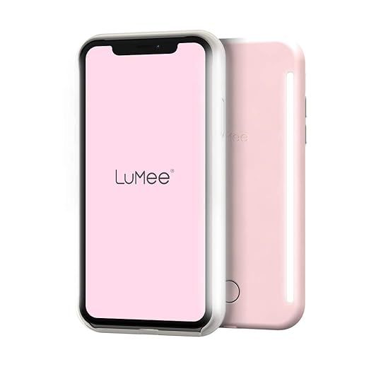 LuMee Duo - iPhone 11 - Dual Light Up Selfie Case - Front & Rear Illumination - Millennial Pink | Amazon (US)