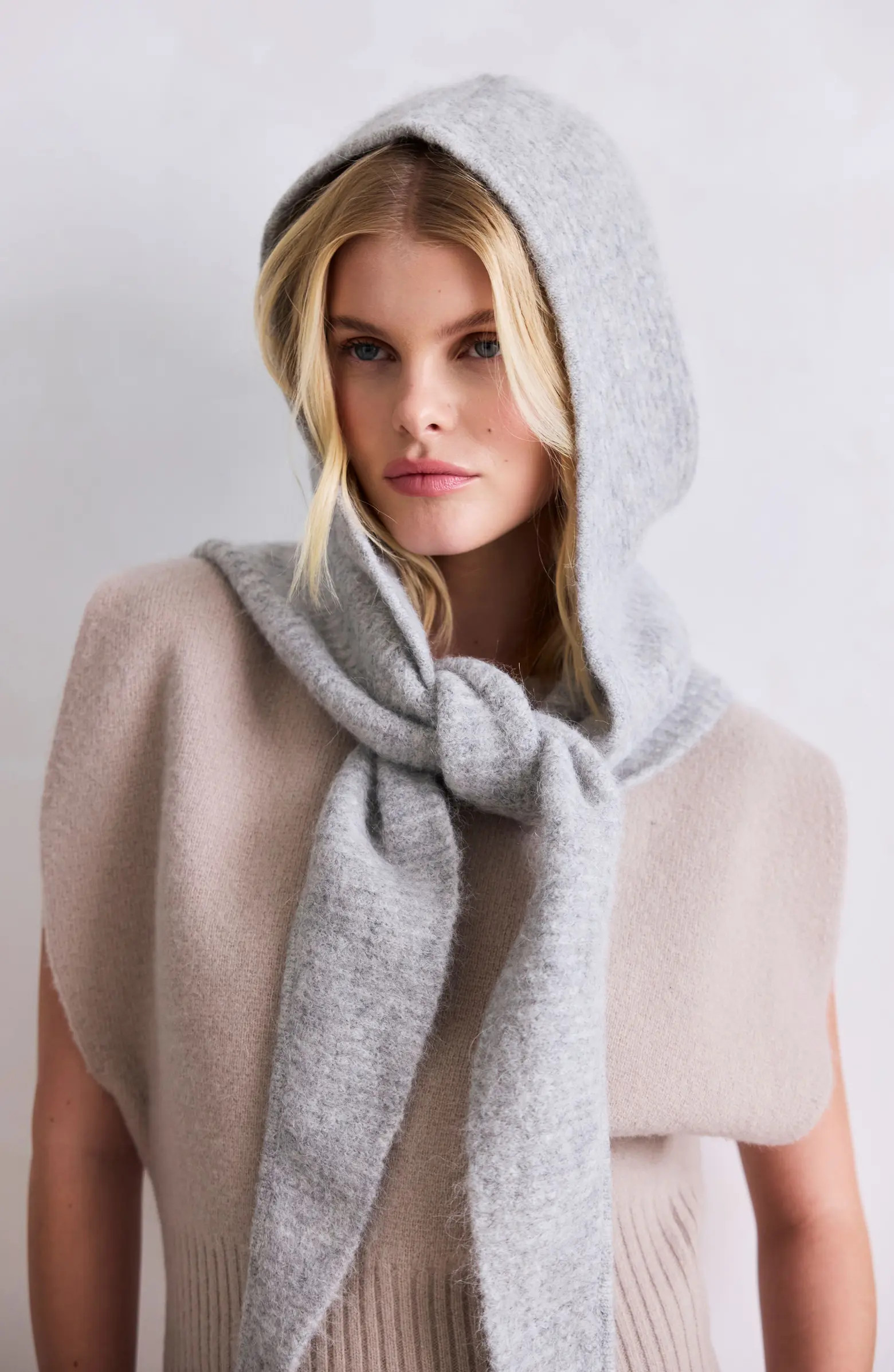 The Alpaca Blend Hooded Scarf | Nordstrom