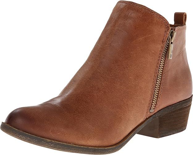 Amazon.com | Lucky Brand womens Lk-basel Ankle Bootie, Toffee, 6.5 US | Loafers & Slip-Ons | Amazon (US)