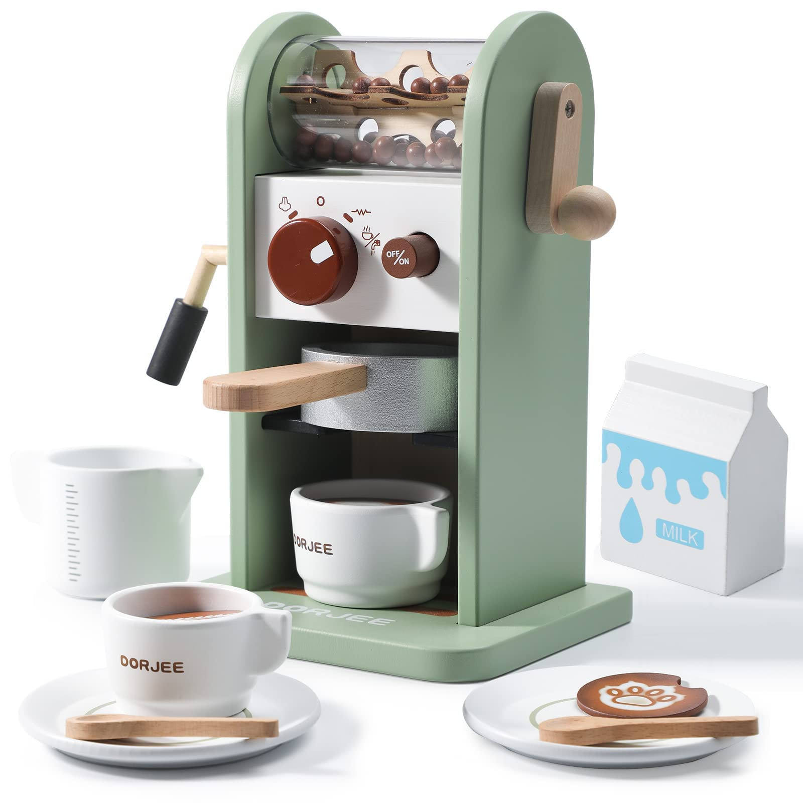 Kids Coffee Maker Playset with Grinder, Play to Learn Coffee Making Routine, Stimulates Imaginati... | Amazon (US)