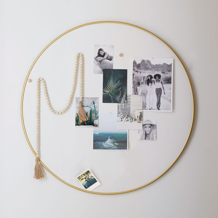 Metal Framed Round Pinboard | Pottery Barn Teen