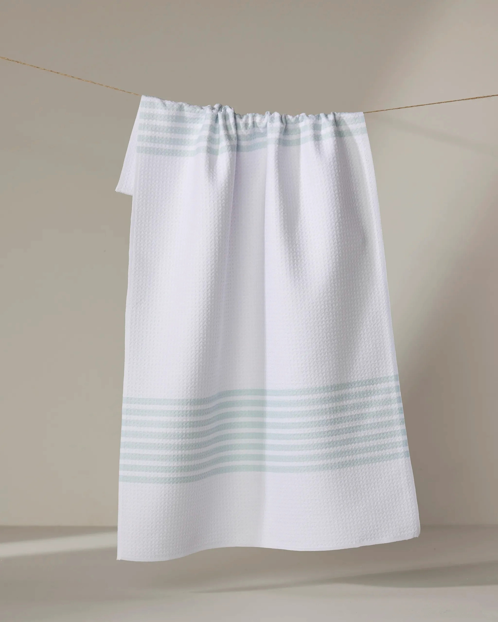 Bold Blank Space Mint Kitchen Tea Towel | Geometry | Geometry