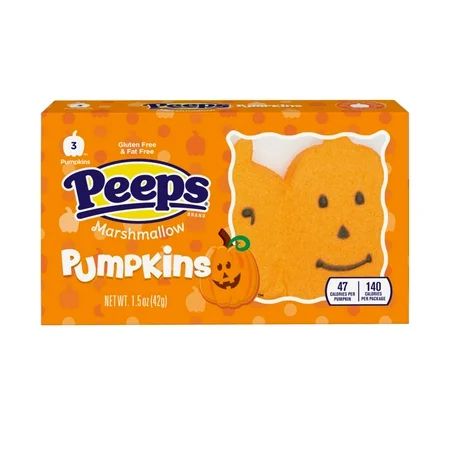 PEEPS Marshmallow Pumpkins Halloween Candy 3 Count (1.5 Ounce) | Walmart (US)