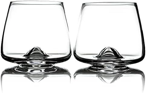 Greenline Goods Whiskey Glasses Set | Large 14 oz Crystal Glass | Hand Blown Set of 2 - Uniquely ... | Amazon (US)