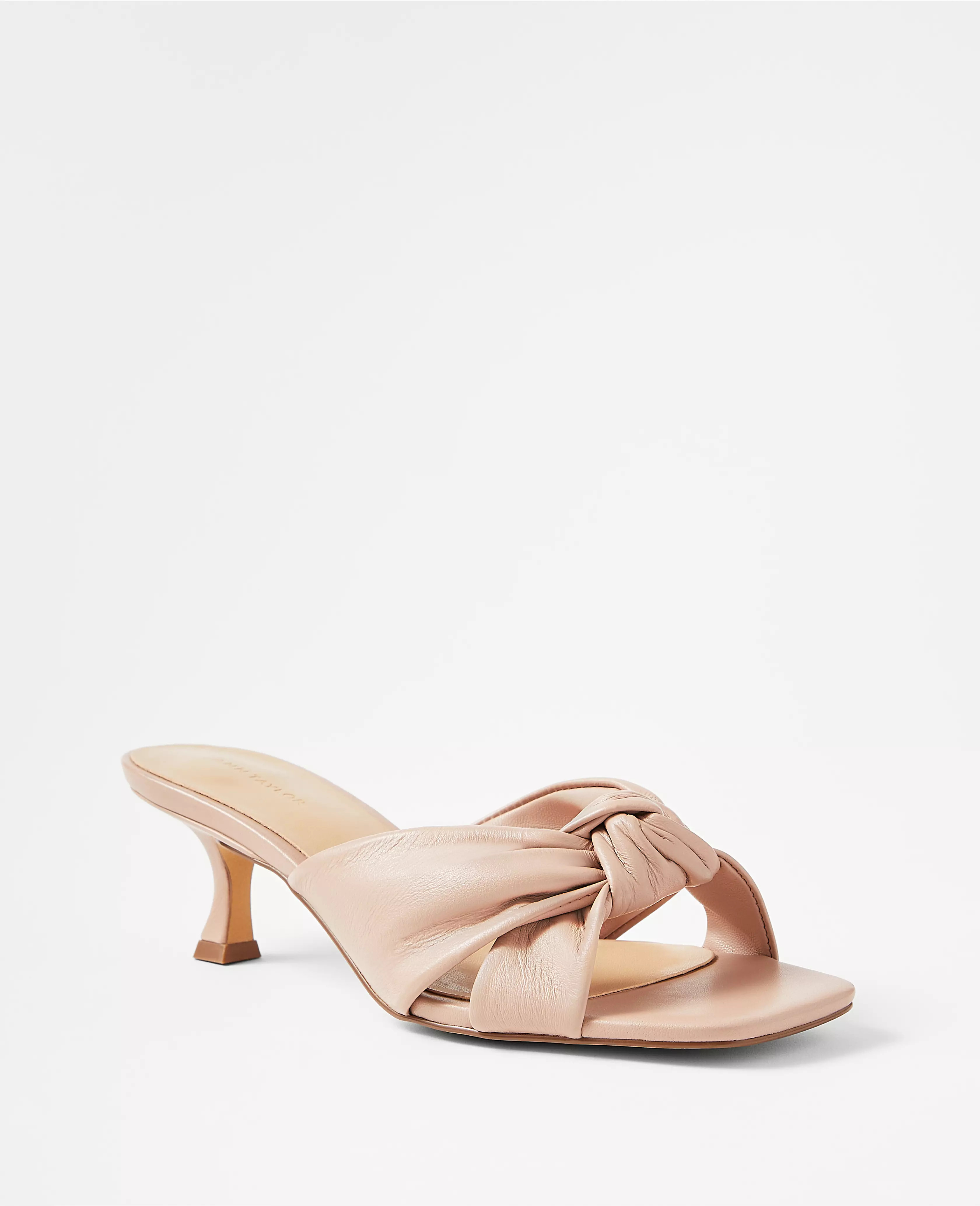 Knotted Leather Sandals | Ann Taylor (US)