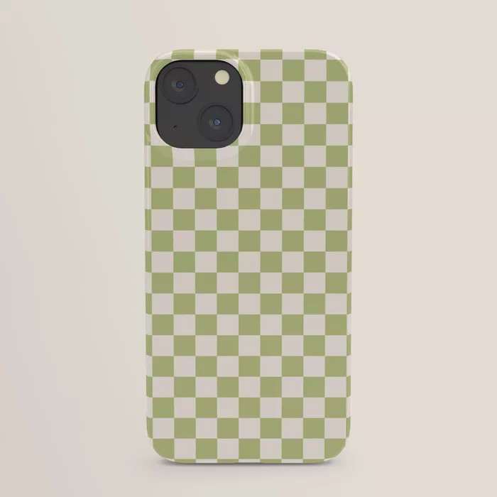 Checked - Matcha iPhone Case | Society6