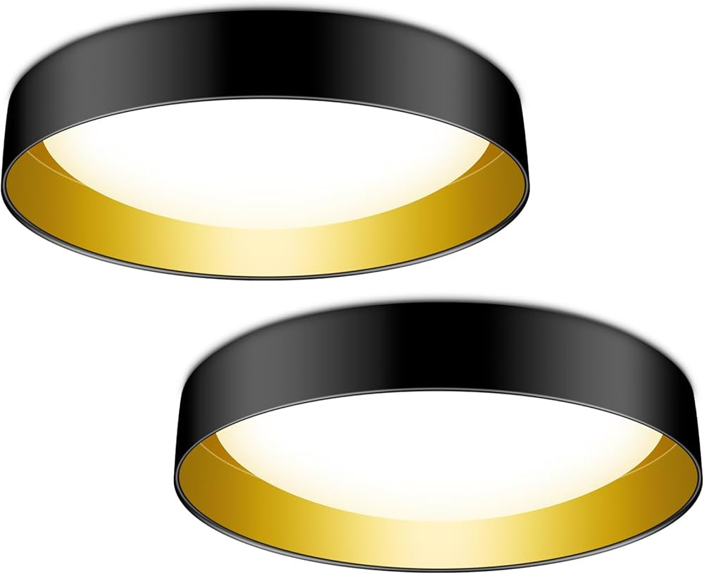Flush Mount Ceiling Light Fixtures - 2Pack LED Ceiling Light Fixture 30W[375W Equiv] 3000LM Dimma... | Amazon (US)