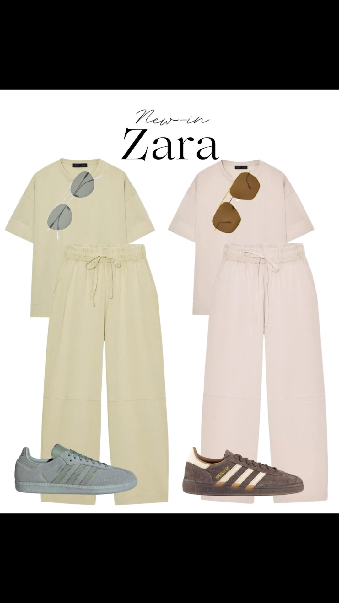 New in Zara cotton sets - perfect for travel 🌸

Tags: airport outfit, loungewear, spring fashion, adidas sneakers, trending colours, comfy weekend look 

#LTKActive #LTKTravel #LTKootd