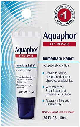 Aquaphor Lip Repair Ointment - Long-lasting Moisture to Soothe Dry Chapped Lips - .35 fl. oz. Tub... | Amazon (US)