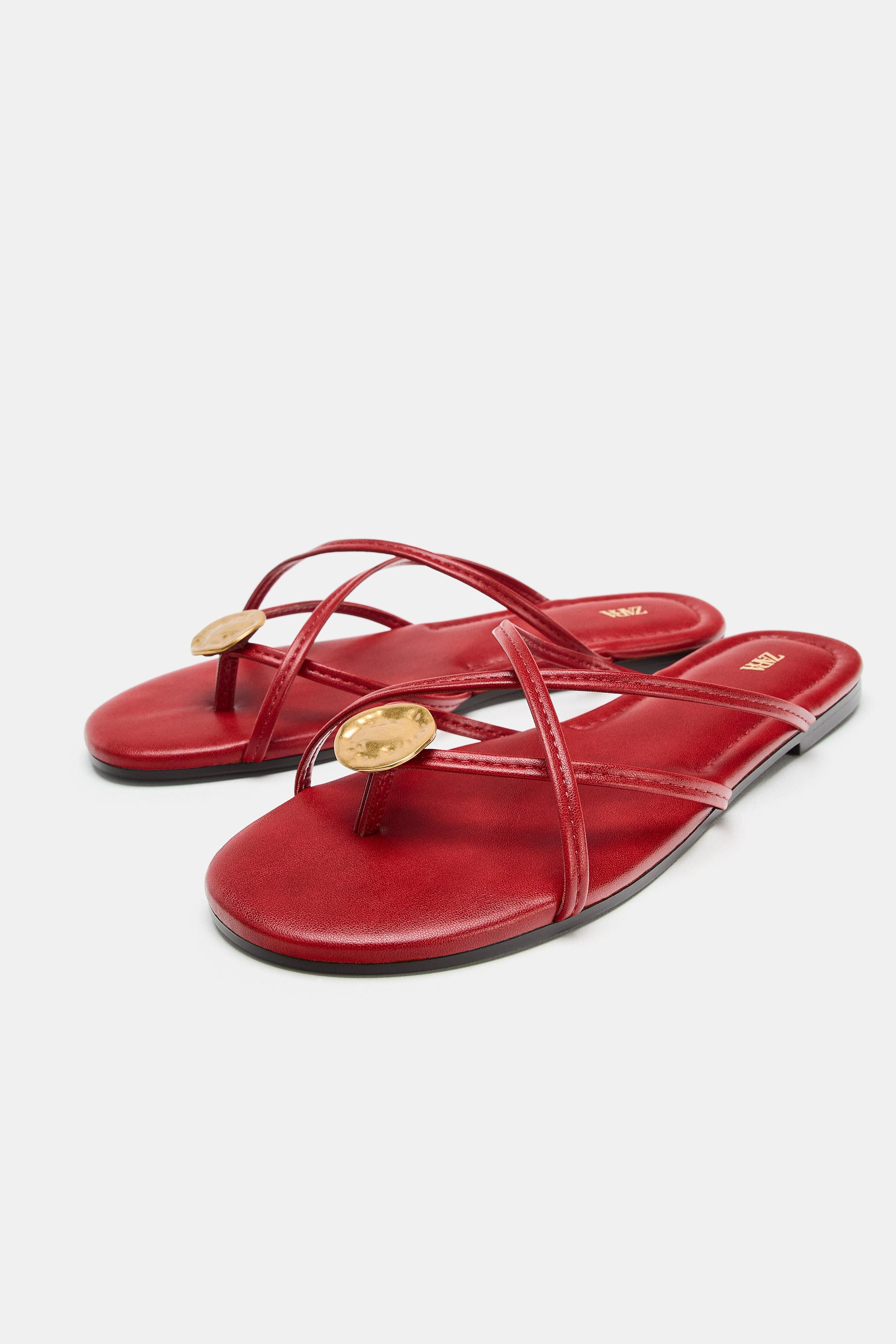 MULTI-STRAP FLAT SANDALS | Zara US