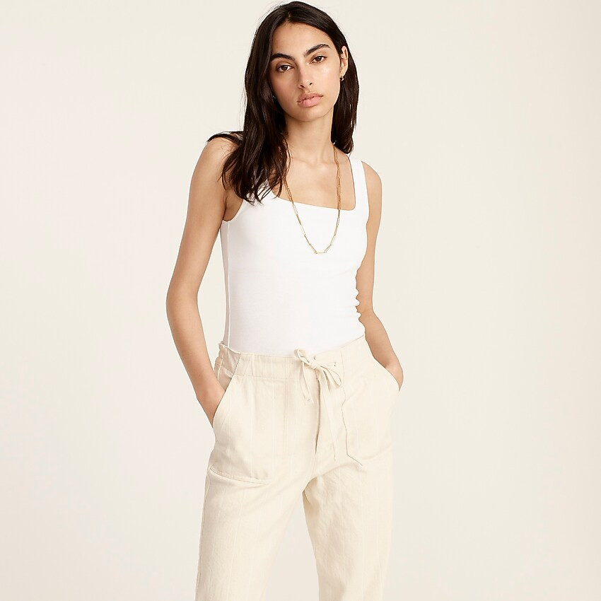 Perfect-fit shelf-bra tank top | J. Crew US