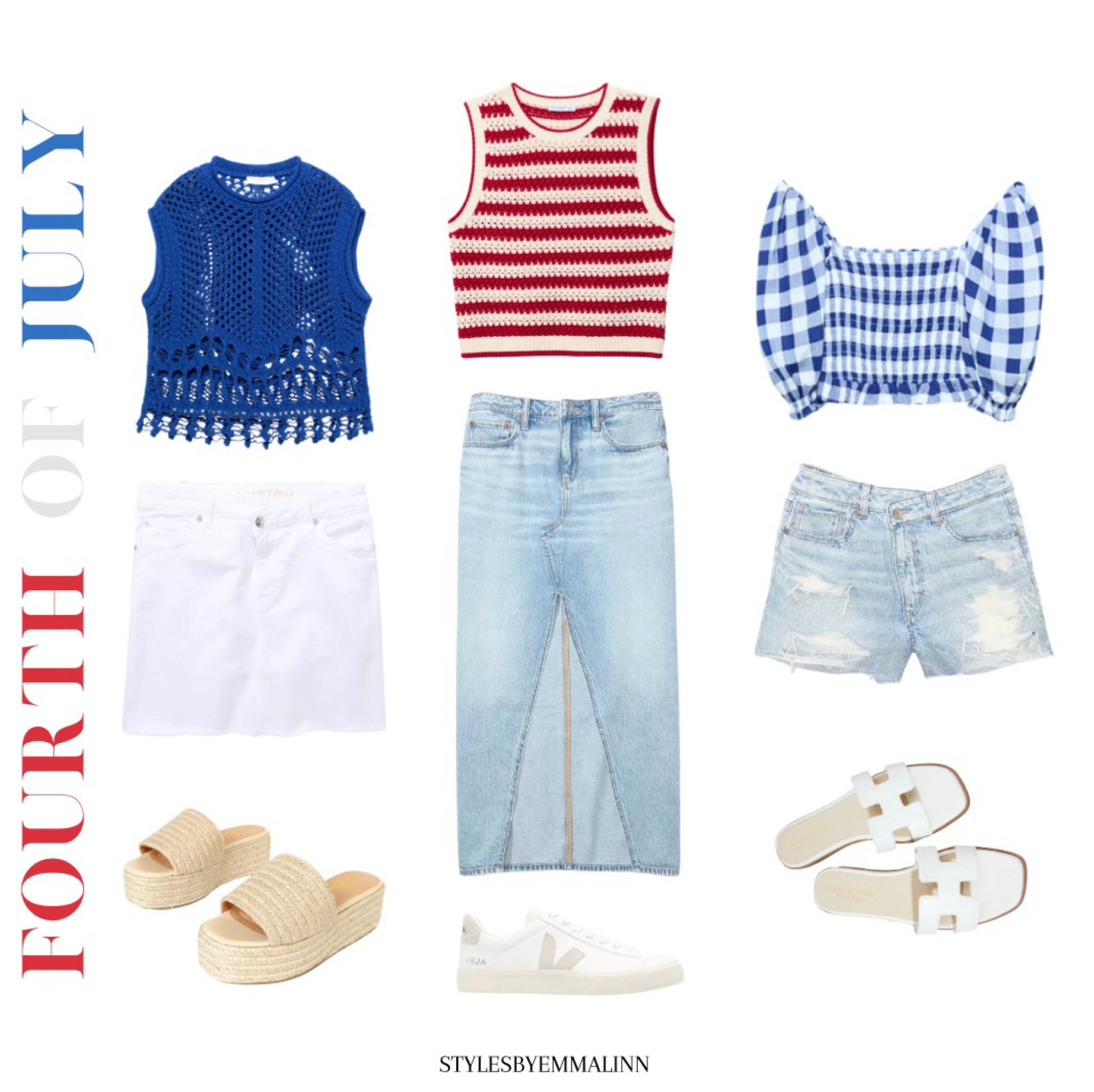 Fourth of July outfits! 🇺🇸

Fourth of July Style, Independence Day Fashion, Red White and Blue Look, Patriotic Outfit Inspiration, USA-Themed Fashion, LTK-Specific, LTK Holiday Collection, LTK Fourth of July Finds, Seasonal Styles on LTK, Summer Looks from LTK, Patriotic Trends on LTK, Outfit of the Day, Style Tips from LTK, Affordable Fashion Picks, Styled by LikeToKnowIt, Budget-Friendly Fashion, Fourth of July, red white blue outfit, Americana, Americana style, style tip, Styles by Emma Linn, Emma Linn

#LTKFindsUnder100 #LTKSummerSales #LTKSeasonal
