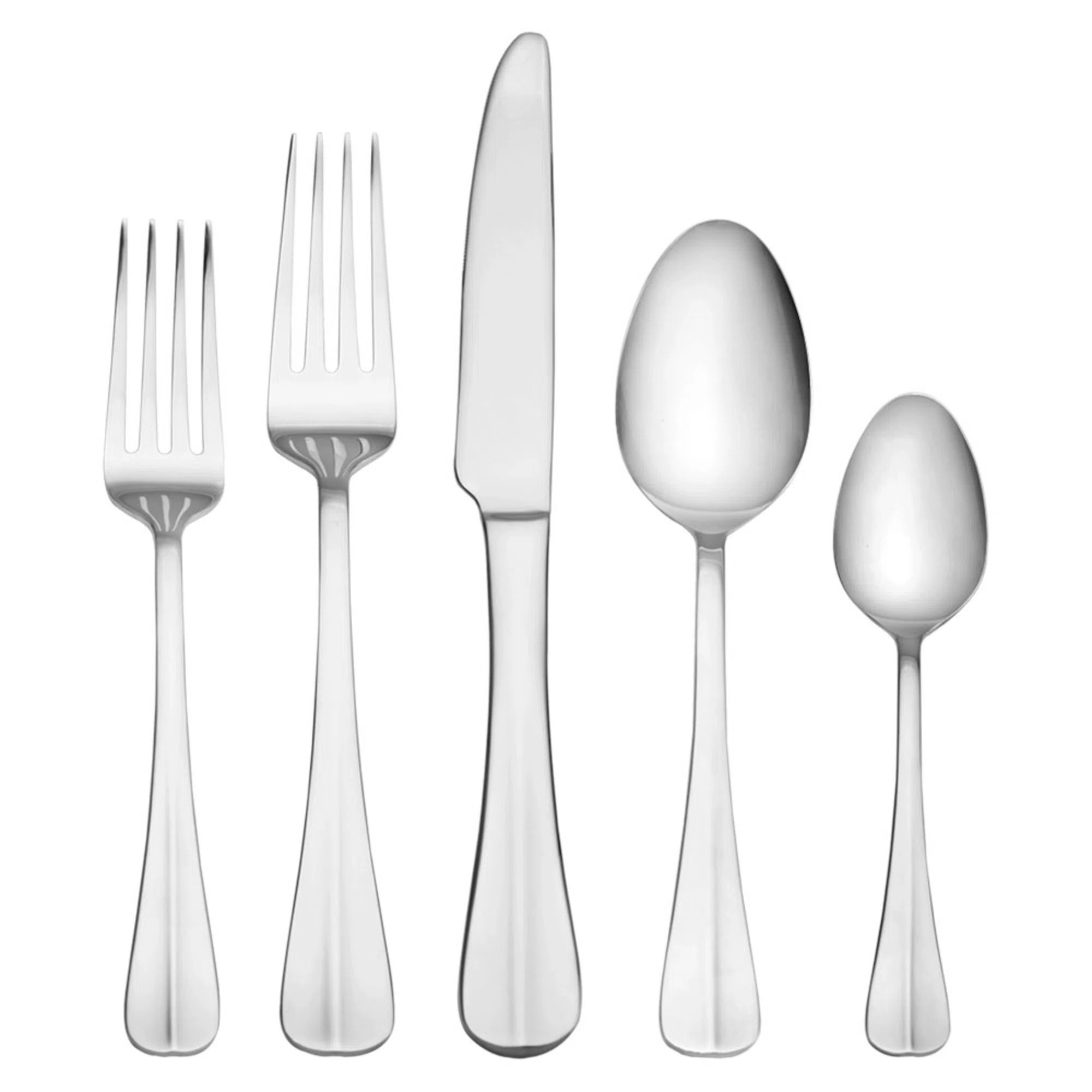 Pfaltzgraff Everyday Simplicity 53-Piece Stainless Steel Flatware Set with Steak Knives & Hostess... | Wayfair North America