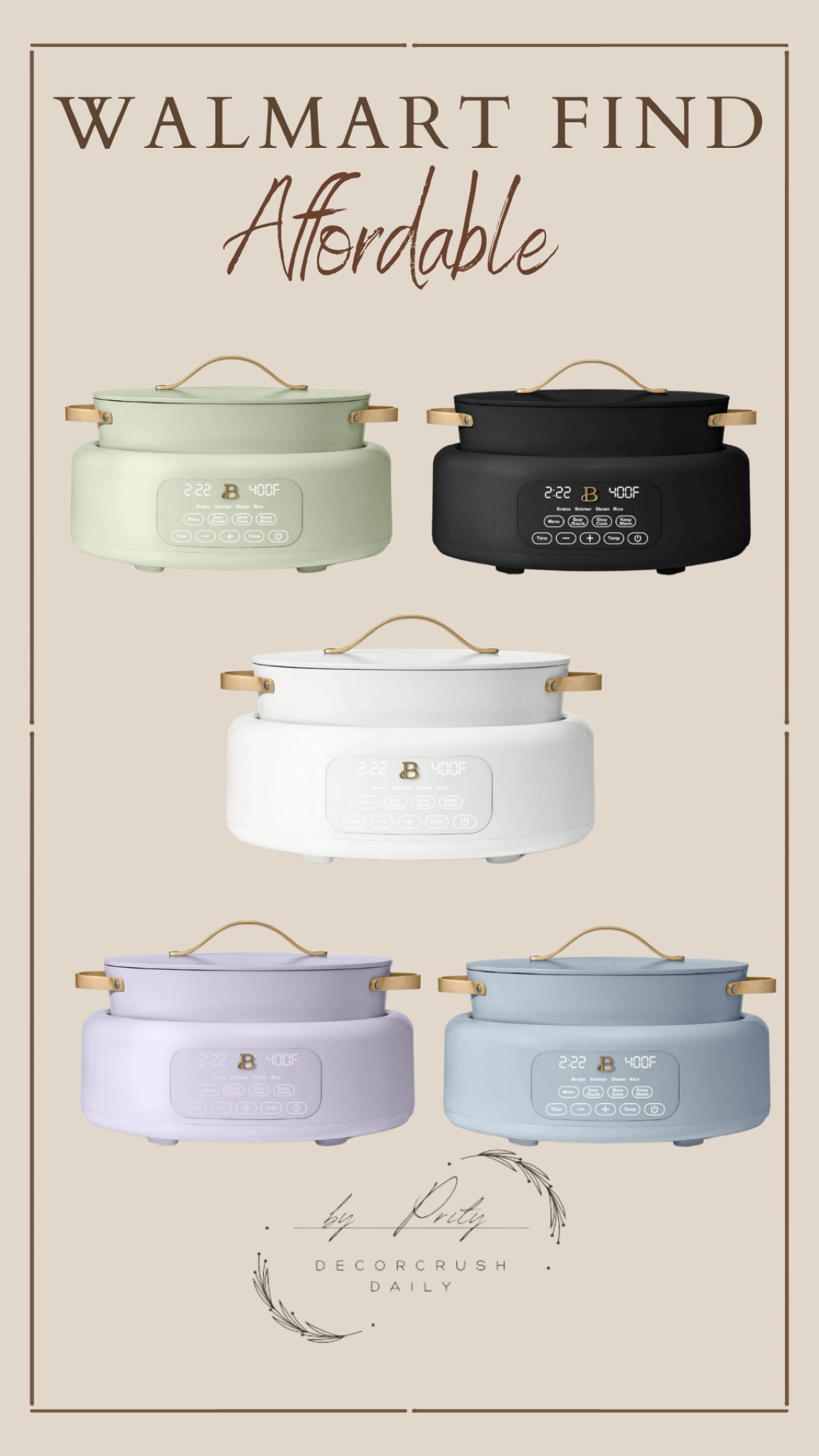 Walmarts Beautiful by Drew
Barrymore Crock Pot!

#LTKFindsUnder100 #LTKStyleTip #LTKHome