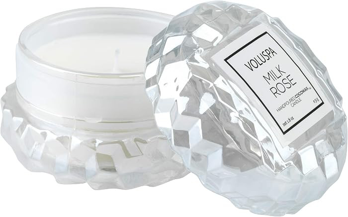 Voluspa Milk Rose, Macaron Candle, 1.8 Ounce, 15 Hour Burn Time, Coconut Wax for Clean Burning, H... | Amazon (US)
