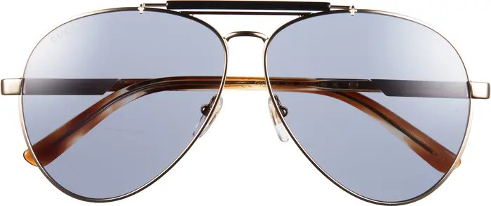 Gucci 61mm Polarized Aviator Sunglasses | Nordstromrack | Nordstrom Rack