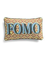 9x15 Fomo Needlepoint Pillow | TJ Maxx