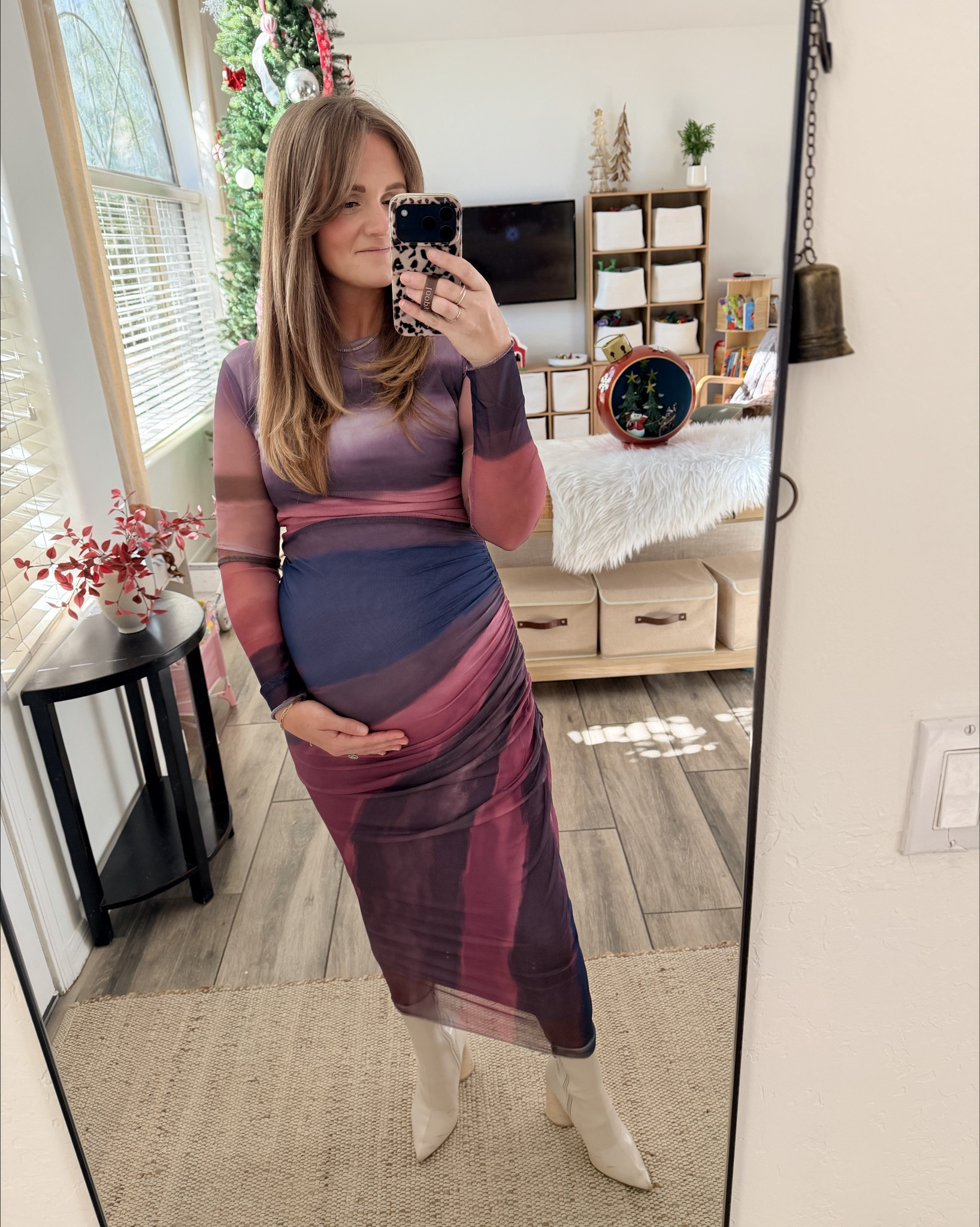 Winter bridal shower guest dress - not maternity but works perfect with a bump!

I’m wearing a S 

#LTKFindsUnder50 #LTKBump #LTKootd