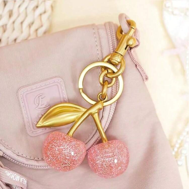 Pink and red cherry charm | SHEIN