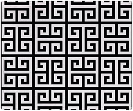 CafePress Classy Greek Key Black Throw Blanket Soft Fleece Throw Blanket, 50"x60" Stadium Blanket | Amazon (US)
