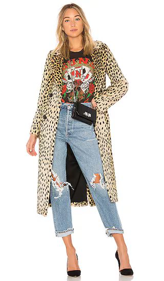 x REVOLVE Perry Faux Fur Coat in Leopard | Revolve Clothing (Global)