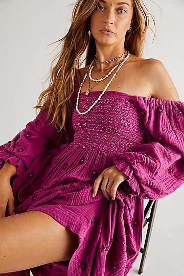 Dahlia Embroidered Maxi Dress | Free People (Global - UK&FR Excluded)