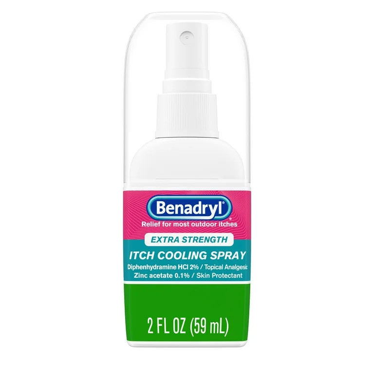 Benadryl Extra Strength Anti-Itch Cooling Spray, Travel Size, 2 fl. oz - Walmart.com | Walmart (US)