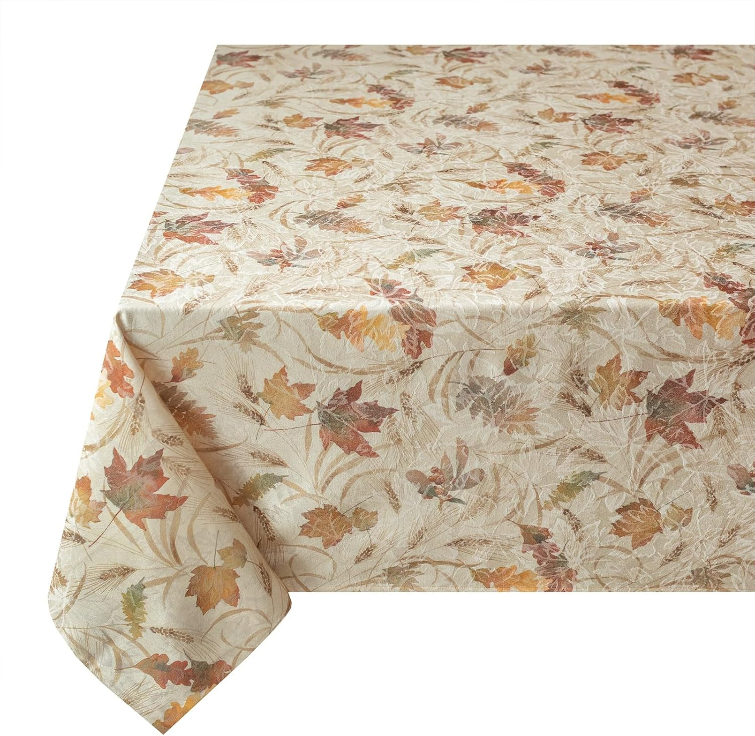 Benson Mills Autumn Jacquard Printed Fabric Tablecloth for Fall, Harvest, and Thanksgiving Table ... | Amazon (US)
