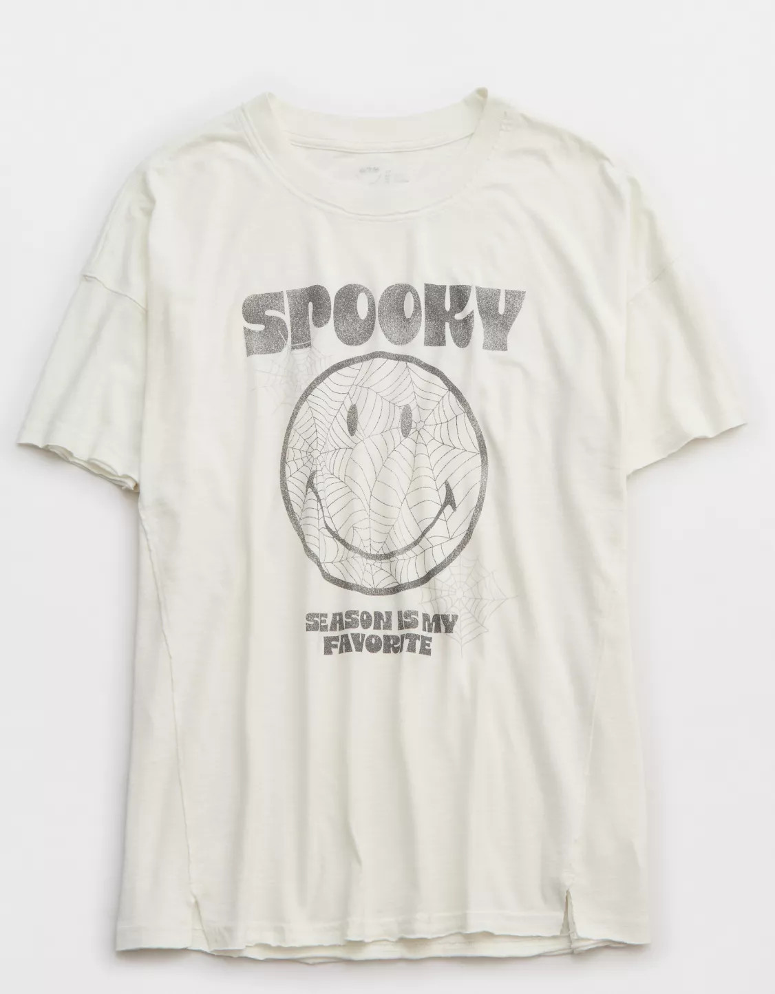 Aerie Smiley® Halloween Oversized Graphic Boyfriend T-Shirt | Aerie