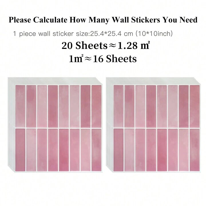 Waterproof And Anti-Oil Stick-On Tiles | SHEIN