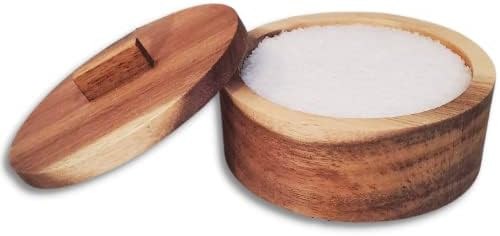 Salt Cellar with Lid - Acacia Wooden Salt Box with Lid - Kosher Salt Container with Lid - Salt Ke... | Amazon (US)