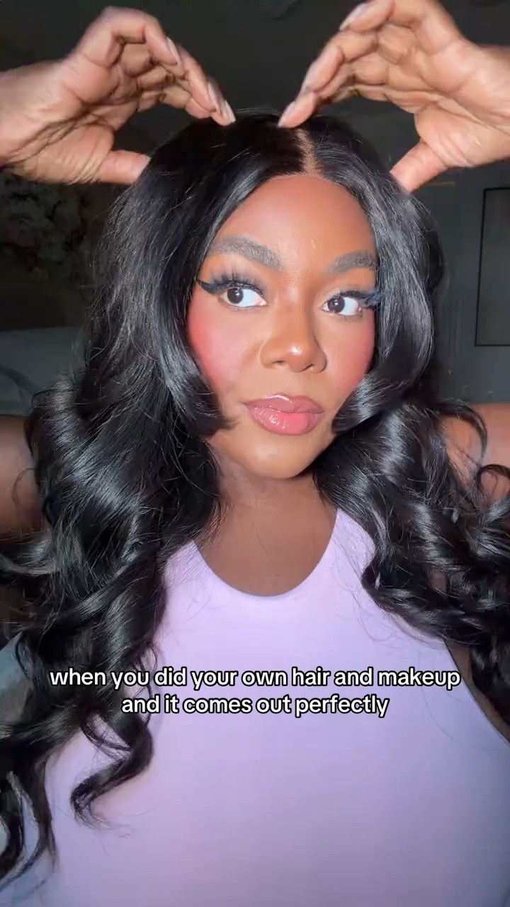 when the glam and hair come out perfectly I feel like I can take over the world or at least get a decent new profile pic

Glam and hair deets linked 

Hair is a custom glueless rico beauty wig with 4 bundles of 24 inch Rico Body Wave and closure

#LTKPlusSize #LTKBeauty #LTKSaleAlert