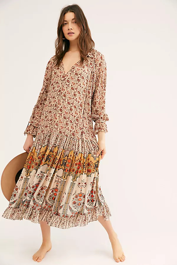 Feeling Groovy Border Print Maxi Dress | Free People (Global - UK&FR Excluded)