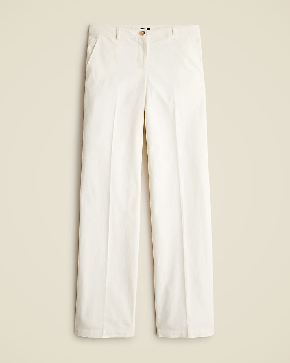 Petite full-length wide-leg trouser in cotton blend | J. Crew US