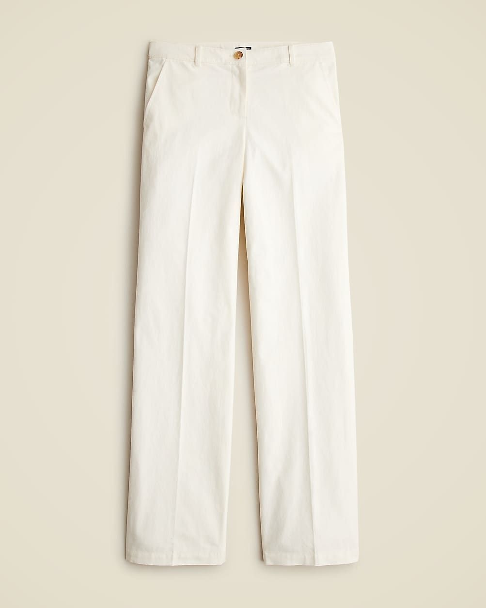 Full-length wide-leg trouser in cotton blend | J. Crew US