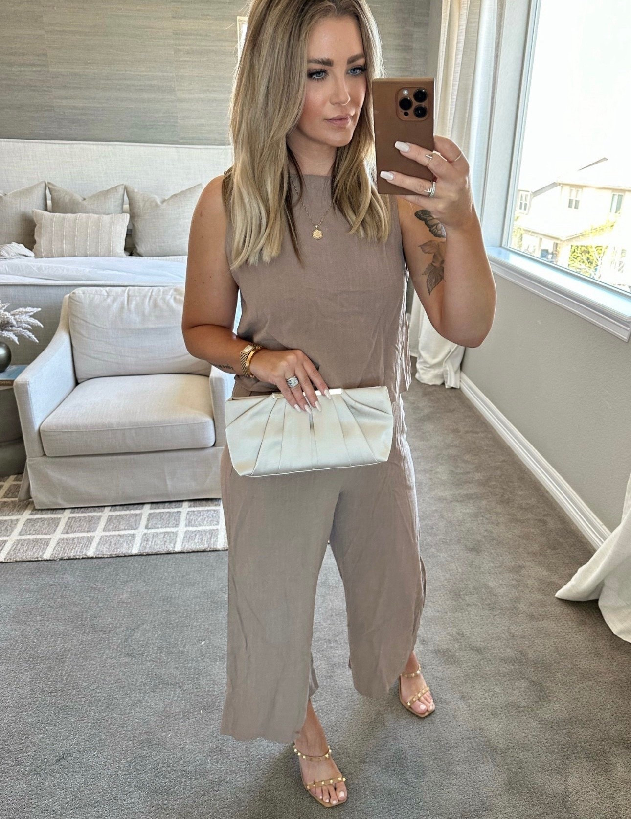 Date night outfit! 

Heels | studded | 2 piece | clutch | tank | linen | neutral | transitional | fashion | style | amazon finds 


#LTKOver40 #LTKootd #LTKMidsize