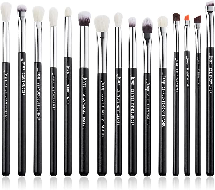 Jessup Eye Makeup Brushes Set Professional 15pcs with Eyeshadow Blending Concealer Eyebrow Eyline... | Amazon (US)