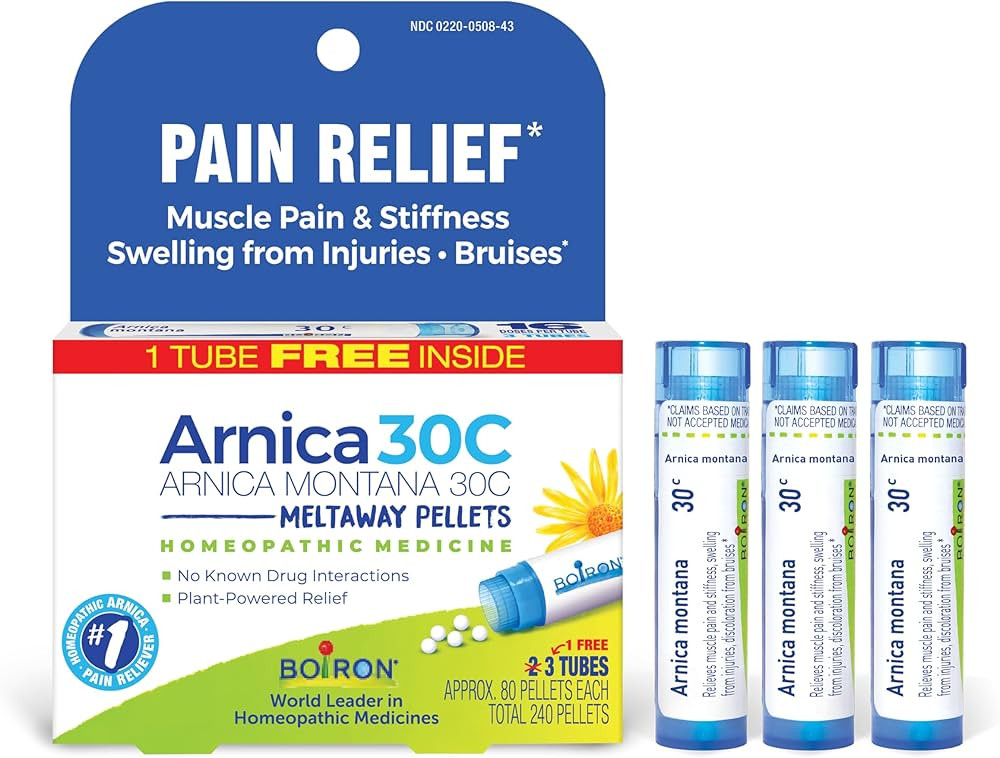 Boiron Arnica Montana 30C Homeopathic Medicine for Relief from Muscle Pain, Muscle Stiffness, Swe... | Amazon (US)