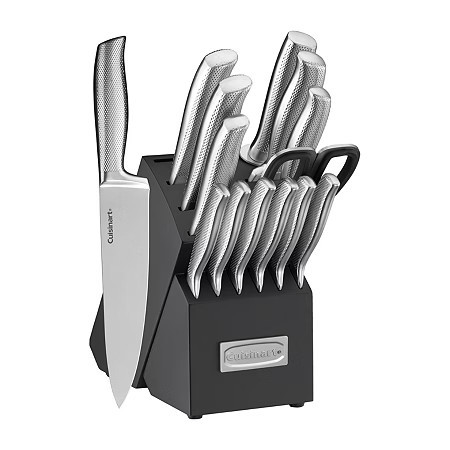 Cuisinart German Steel 15-pc. Knife Block Set, One Size, Stainless Steel | JCPenney