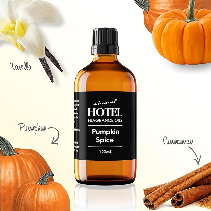 AirScent Pumpkin Spice Diffuser Oil - Pumpkin Cinnamon Vanilla - 120 mL | Amazon (US)