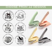 Personalized Book Embosser, Custom Stamp, Library Embosser Stamp, From The Of, Ex Libris Lover Gift | Etsy (US)