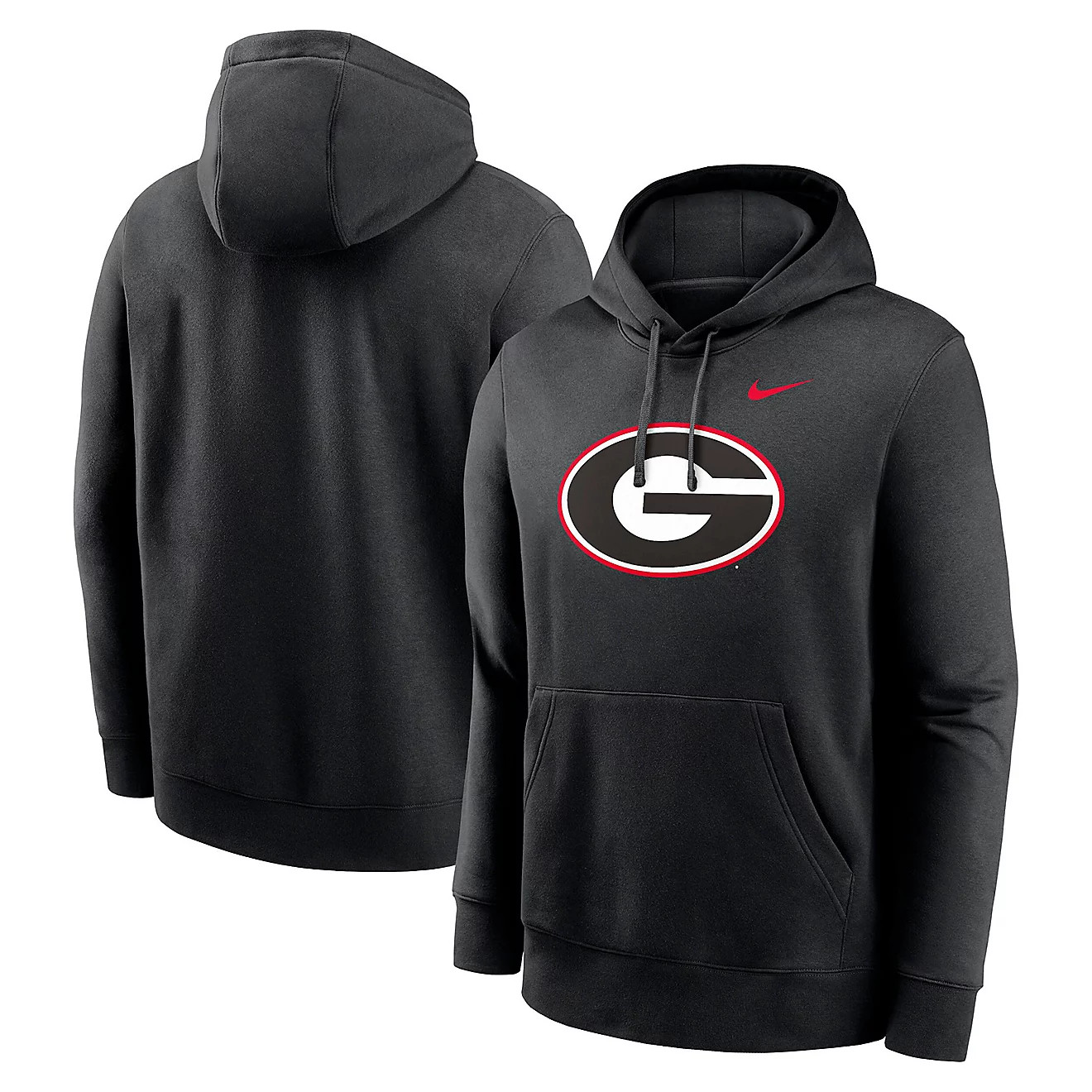 Nike Georgia Bulldogs Primetime Evergreen Club Fleece Pullover Hoodie | Academy Sports + Outdoors