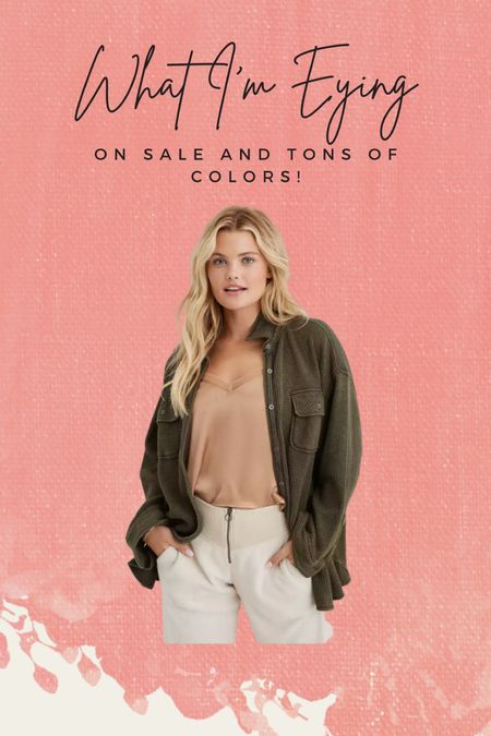 Love this waffle shacket! Comes in tons of colors and is currently on sale! 
Aerie

#LTKunder50 #LTKsalealert #LTKcurves