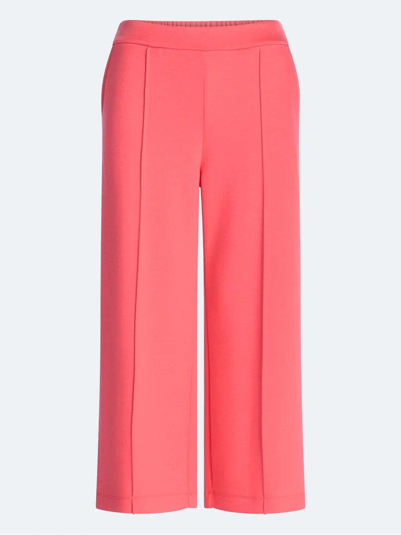 Scoop Women's and Women's Plus Scubaknit Cropped Seamed Pants, 24'' Inseam, Sizes XS-4X | Walmart (US)