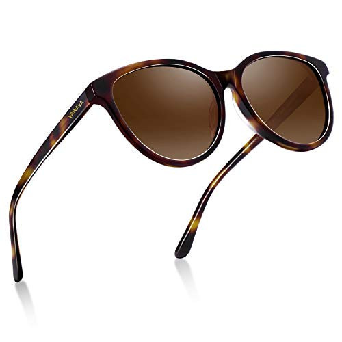 AVAWAY Acetate Polarized Sunglasses Womens Trendy UV Protection Sun Shades Vintage Brown Tortoise Shell Ladies Sunnies | Amazon (US)