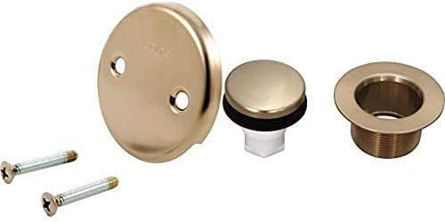 Delta RP31556CZ Overflow Plate and Screws, Champagne Bronze AND Delta RP31558CZ Tub Drain, Champa... | Amazon (US)