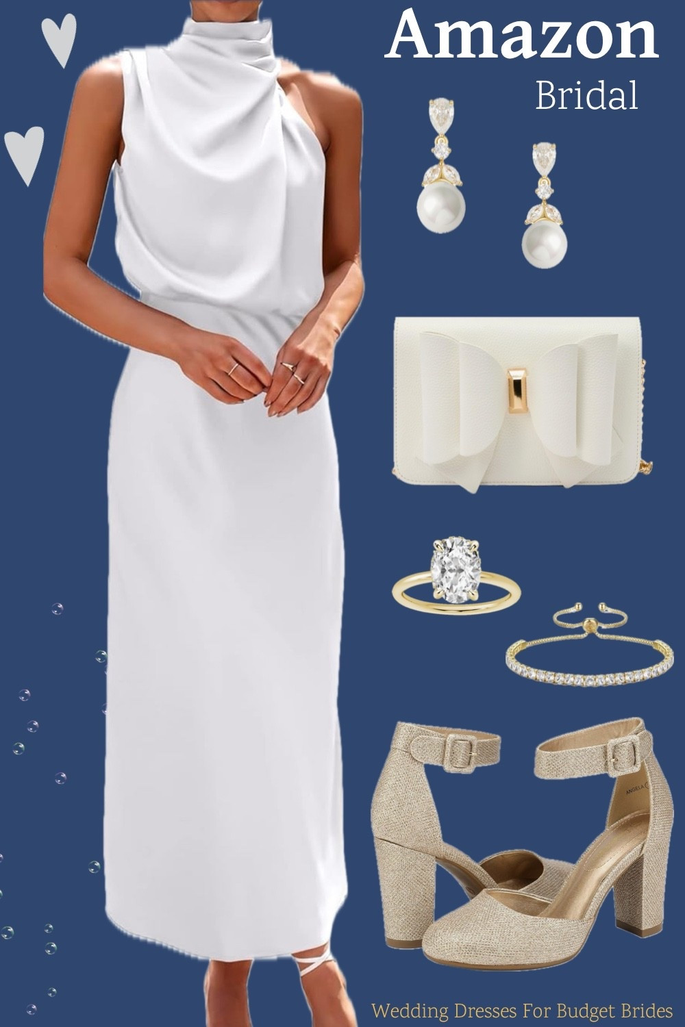 Outfit idea for the bride to be. On Amazon. White satin dress around $41.

Bachelorette party dress, bridal shower dress, white dress, spring dress, summer dress. 

Engagement photo shoot dress, engagement party dress, rehearsal dinner dress. 

#LTKSeasonal #LTKWedding